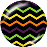 20MM  Halloween  Print   glass  snaps buttons