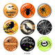 20MM  Halloween  Print   glass  snaps buttons