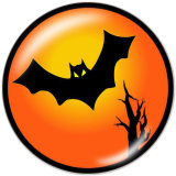 20MM  Halloween  Print   glass  snaps buttons