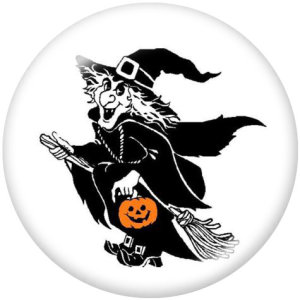 20MM  Halloween  Print   glass  snaps buttons