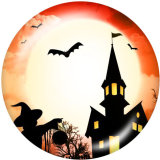 20MM  Halloween  Print   glass  snaps buttons