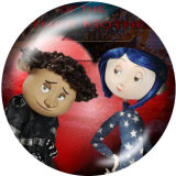 20MM  Halloween   Print   glass  snaps buttons