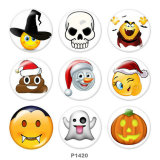 20MM  Halloween   Print   glass  snaps buttons