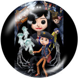20MM  Halloween   Print   glass  snaps buttons