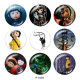 20MM  Halloween   Print   glass  snaps buttons
