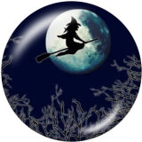 20MM  Halloween   Print   glass  snaps buttons