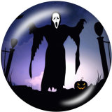 20MM  Halloween   Print   glass  snaps buttons