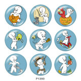 20MM  Halloween   Print   glass  snaps buttons