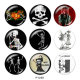 20MM  Halloween   Print   glass  snaps buttons