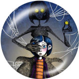 20MM  Halloween   Print   glass  snaps buttons