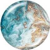 20MM Beach  pattern  Print   glass  snaps buttons
