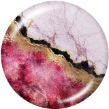 20MM  Pattern Print   glass  snaps buttons
