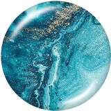 20MM Beach  pattern  Print   glass  snaps buttons