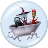 20MM  Halloween  Print   glass  snaps buttons