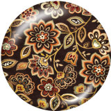 20MM  Pattern  Print   glass  snaps buttons