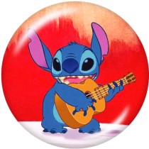 20MM  Cartoon  OHANA  Print   glass  snaps buttons