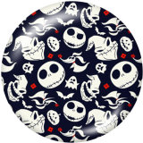 20MM  Halloween  Print   glass  snaps buttons