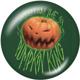 20MM  Halloween  Print   glass  snaps buttons