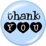 20MM  Thanksgiving   Print   glass  snaps buttons