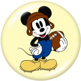20MM  Cartoon  pattern  Print   glass  snaps buttons