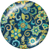 20MM  Pattern  Print   glass  snaps buttons