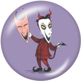 20MM  Halloween  Print   glass  snaps buttons