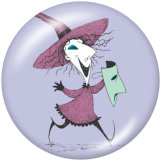 20MM  Halloween  Print   glass  snaps buttons