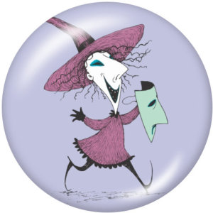 20MM  Halloween  Print   glass  snaps buttons
