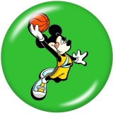 20MM  Cartoon  pattern  Print   glass  snaps buttons