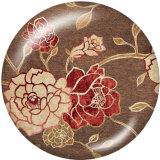 20MM  Pattern  Print   glass  snaps buttons