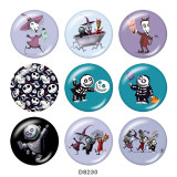 20MM  Halloween  Print   glass  snaps buttons