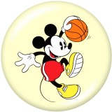 20MM  Cartoon  pattern  Print   glass  snaps buttons