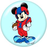 20MM  Cartoon  pattern  Print   glass  snaps buttons