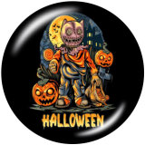 20MM Scarecrow  Halloween  Print   glass  snaps buttons
