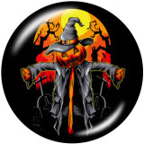 20MM Scarecrow  Halloween  Print   glass  snaps buttons