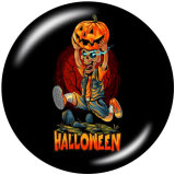 20MM Scarecrow  Halloween  Print   glass  snaps buttons