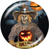 20MM Scarecrow  Halloween  Print   glass  snaps buttons