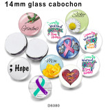 10pcs/lot  Ribbon  glass picture printing products of various sizes  Fridge magnet cabochon