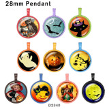 10pcs/lot  Halloween Cat  glass picture printing products of various sizes  Fridge magnet cabochon
