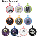 10pcs/lot  Halloween  glass picture printing products of various sizes  Fridge magnet cabochon
