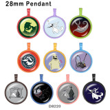 10pcs/lot  Halloween  glass picture printing products of various sizes  Fridge magnet cabochon