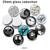 10pcs/lot  Halloween  glass picture printing products of various sizes  Fridge magnet cabochon