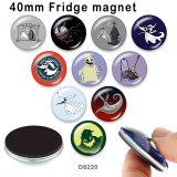 10pcs/lot  Halloween  glass picture printing products of various sizes  Fridge magnet cabochon