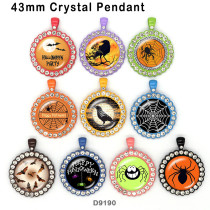 10pcs/lot  Halloween  glass picture printing products of various sizes  Fridge magnet cabochon