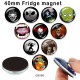 10pcs/lot  Halloween skull  glass picture printing products of various sizes  Fridge magnet cabochon