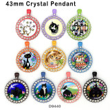 10pcs/lot Cat  glass picture printing products of various sizes  Fridge magnet cabochon
