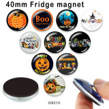 10pcs/lot  Halloween  glass picture printing products of various sizes  Fridge magnet cabochon