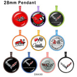10pcs/lot  Car sign   glass picture printing products of various sizes  Fridge magnet cabochon