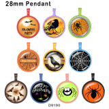 10pcs/lot  Halloween  glass picture printing products of various sizes  Fridge magnet cabochon