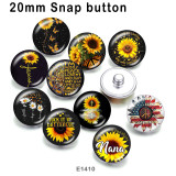 10pcs/lot  Sunflower  MOM  glass picture printing products of various sizes  Fridge magnet cabochon